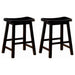 Durant Wood Backless Counter Stool Black (Set of 2)