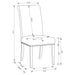 Florence 5-piece Round Dining Table Set Rustic Honey