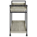 Ventura 1-drawer Engineered Wood Bar Cart Grey Driftwood