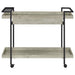 Ventura 1-drawer Engineered Wood Bar Cart Grey Driftwood