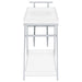 Kinney 1-drawer Engineered Wood Bar Cart White High Gloss