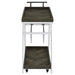 Kinney 1-drawer Engineered Wood Bar Cart Rustic Grey