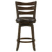 Murphy Wood Counter Height Swivel Bar Chair Dark Brown