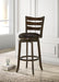 Murphy Wood Pub Height Swivel Bar Chair Dark Brown