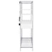 Figueroa 5-shelf LED Wine Storage Bar Cabinet White High Gloss