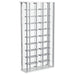 Montara Tempered Glass Wine Storage LED Curio Cabinet Chrome