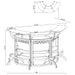 Dallas 3-piece Curved Freestanding Home Bar Cabinet Black