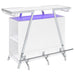 Araceli Freestanding LED Home Bar Cabinet White High Gloss
