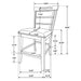 Aldrich 5-piece Marble Counter Height Dining Table Set White