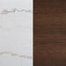 Aldrich 66-inch Marble Top Counter Height Dining Table White