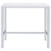 Natividad 5-piece Pub Height Bar Table Set White High Gloss
