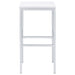Natividad 5-piece Pub Height Bar Table Set White High Gloss