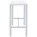 Natividad 5-piece Pub Height Bar Table Set White High Gloss