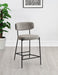 Elison Counter Height Bar Stool Light Brown (Set of 2)