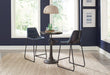 Marquise Upholstered Counter Chair Blue Canvas (Set of 2)