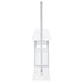 Risley 2-door Circular LED Home Bar Cabinet White High Gloss