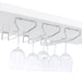Risley 2-door Circular LED Home Bar Cabinet White High Gloss