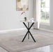 Kenzo Round 32-inch Galvanized Steel Bistro Bar Table Silver