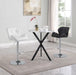 Kenzo Round 32-inch Galvanized Steel Bistro Bar Table Silver