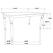 Hollyoak 5-piece Rectangular Dining Set Walnut and Black