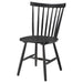 Hollyoak Windsor Wood Dining Side Chair Black (Set of 2)