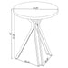 Edgerton Round 35-inch Pub Height Bistro Bar Table Dark Oak