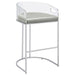 Thermosolis Clear Acrylic Bar Chair Chrome (Set of 2)