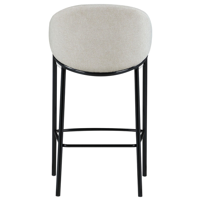 Chadwick Fabric Upholstered Bar Chair Beige (Set of 2)