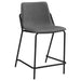 Earnest Upholstered Counter Chair Grey (Set of 2)