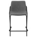 Earnest Upholstered Counter Chair Grey (Set of 2)