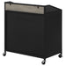 Arlette 2-door Mobile Home Bar Wine Cabinet Sandy Black