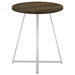 Burkhart Round 35-inch Pub Height Bistro Bar Table Brown Oak
