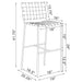 Adelaide Upholstered Pub Height Bar Stool Brown and Chrome