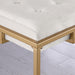Nadia Upholstered Backless Counter Stool Beige (Set of 2)