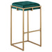 Nadia Upholstered Backless Bar Stool Green (Set of 2)