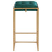 Nadia Upholstered Backless Bar Stool Green (Set of 2)