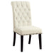Alana Fabric Upholstered Dining Side Chair Beige (Set of 2)