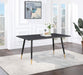 Zetta Rectangular 60-inch Wood Dining Table Black