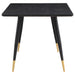 Zetta Rectangular 60-inch Wood Dining Table Black