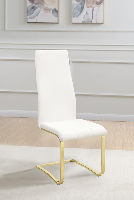 Montclair Upholstered Dining Side Chair White (Set of 4)