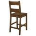 Coleman Wood Counter Chair Rustic Golden Brown (Set of 2)