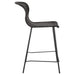 Mckinley Faux Rattan Metal Counter Chair Brown (Set of 2)