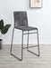 Jerome Woven Rope Metal Bar Chair Charcoal (Set of 2)