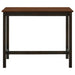 Connie 4-piece Counter Height Set Chestnut and Dark Brown