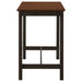 Connie 4-piece Counter Height Set Chestnut and Dark Brown