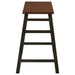 Connie 4-piece Counter Height Set Chestnut and Dark Brown