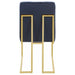 Cisco Velvet Upholstered Dining Side Chair Gold (Set of 2)