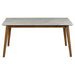 Everett 6-piece Rectangular Dining Table Set Natural Walnut