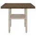 Sarasota 60-inch Extension Counter Dining Table Rustic Cream