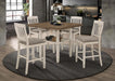 Sarasota 60-inch Extension Counter Dining Table Rustic Cream